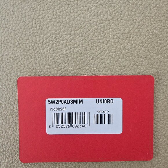 VALENTINO GARAVANI RED Calfskin Leather Logo Wallet With Strap/Chain - Picture 3 of 4